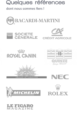 Quelques r&eacute;f&eacute;rences dont nous sommes fiers !